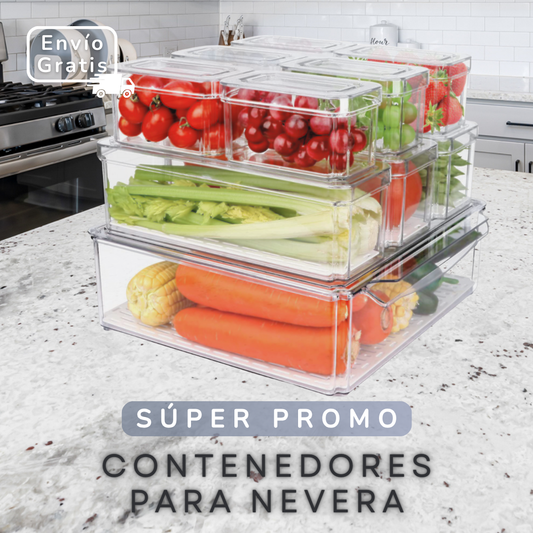 Set 7 Contenedores Nevera Airtight®