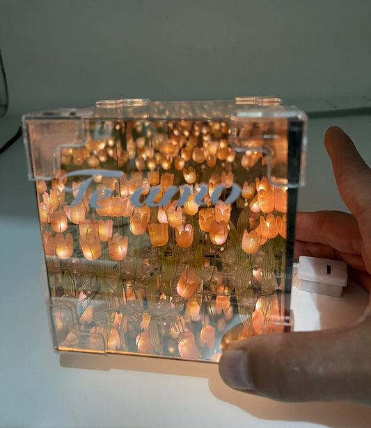 Cubo Tulipanes Efecto Infinito
