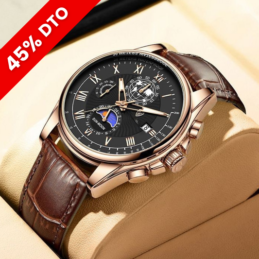 Reloj Mecánico de Cuero