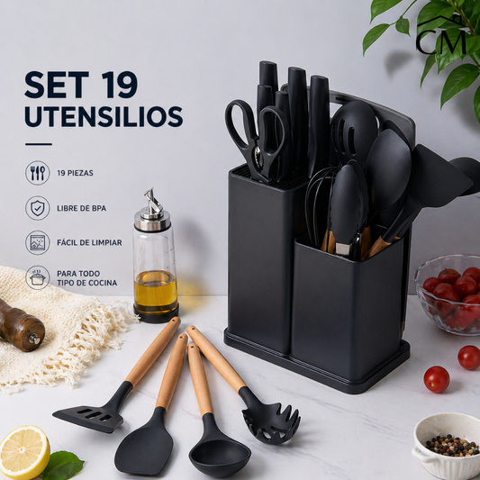 Set 19 Utensilios De Cocina®