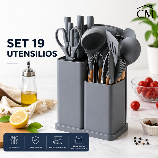 Set 19 Utensilios De Cocina®